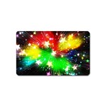 Star Abstract Pattern Background Magnet (Name Card) Front