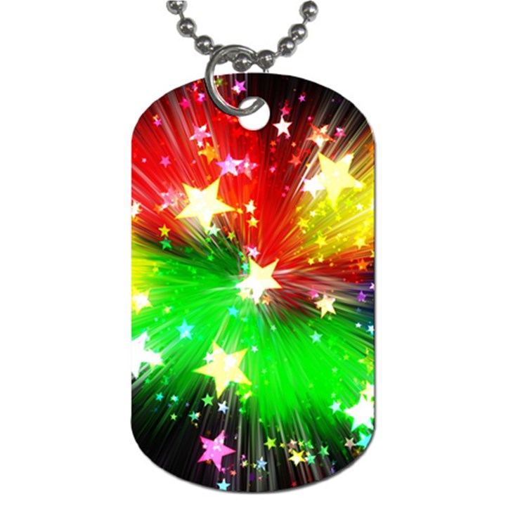 Star Abstract Pattern Background Dog Tag (One Side)