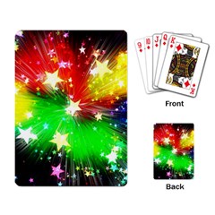 Star Abstract Pattern Background Playing Card