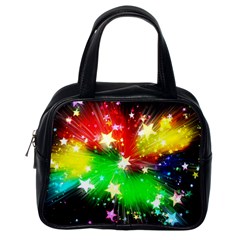 Star Abstract Pattern Background Classic Handbags (One Side)