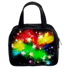 Star Abstract Pattern Background Classic Handbags (2 Sides)