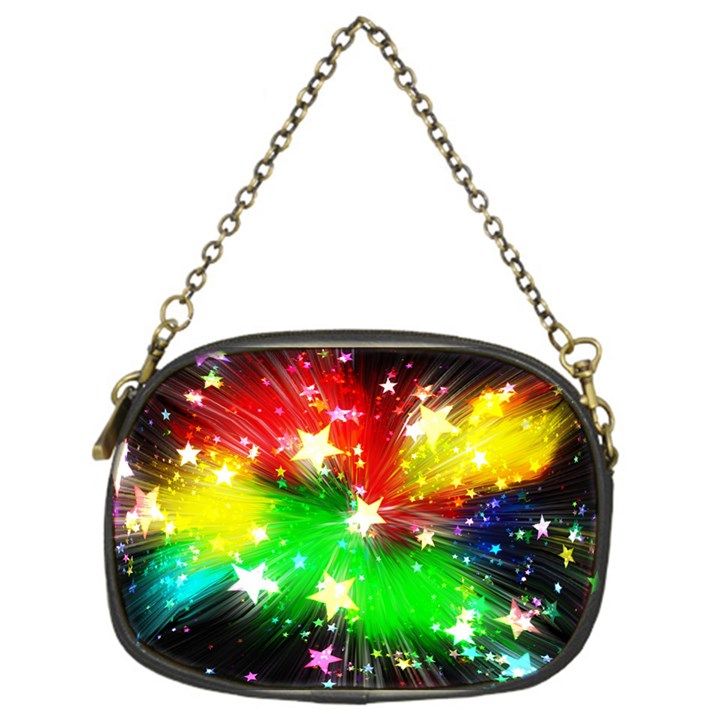 Star Abstract Pattern Background Chain Purses (One Side) 