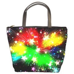 Star Abstract Pattern Background Bucket Bags