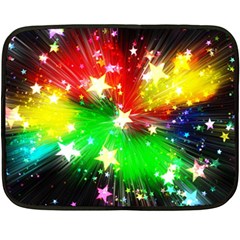 Star Abstract Pattern Background Double Sided Fleece Blanket (Mini) 