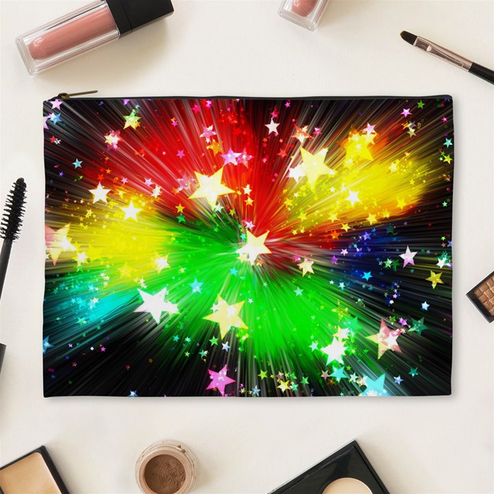 Star Abstract Pattern Background Cosmetic Bag (XL)