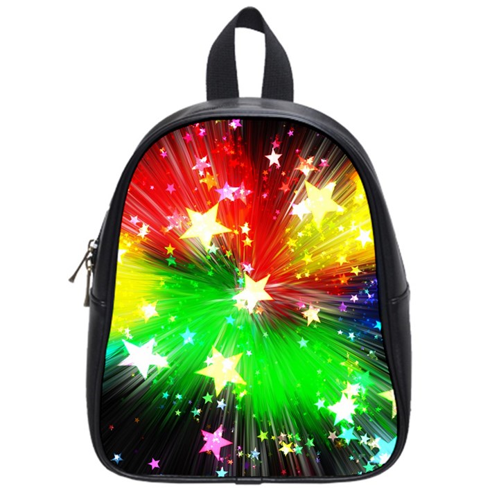 Star Abstract Pattern Background School Bag (Small)