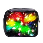 Star Abstract Pattern Background Mini Toiletries Bag 2-Side Back