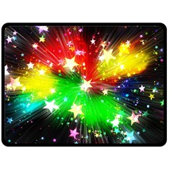 Star Abstract Pattern Background Fleece Blanket (Large) 