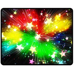 Star Abstract Pattern Background Fleece Blanket (medium)  by Celenk