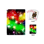 Star Abstract Pattern Background Playing Cards (Mini)  Back