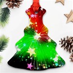 Star Abstract Pattern Background Ornament (Christmas Tree)  Front