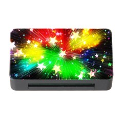 Star Abstract Pattern Background Memory Card Reader With Cf