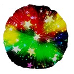 Star Abstract Pattern Background Large 18  Premium Round Cushions Front