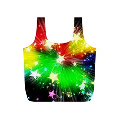 Star Abstract Pattern Background Full Print Recycle Bags (S) 