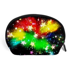 Star Abstract Pattern Background Accessory Pouches (Large) 