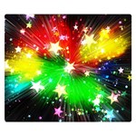 Star Abstract Pattern Background Double Sided Flano Blanket (Small)  50 x40  Blanket Front