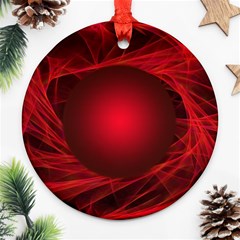 Abstract Scrawl Doodle Mess Round Ornament (two Sides) by Celenk