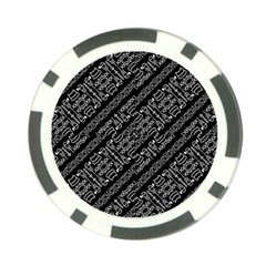 Tribal Stripes Pattern Poker Chip Card Guard by dflcprints