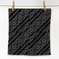 Tribal Stripes Pattern Face Towel by dflcprints