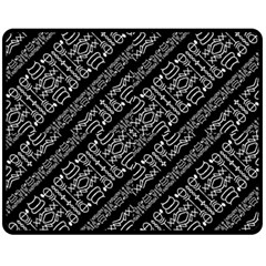 Tribal Stripes Pattern Fleece Blanket (medium)  by dflcprints