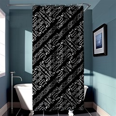 Tribal Stripes Pattern Shower Curtain 36  X 72  (stall)  by dflcprints