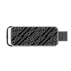 Tribal Stripes Pattern Portable Usb Flash (one Side) by dflcprints