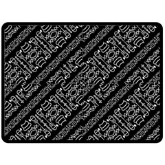 Tribal Stripes Pattern Double Sided Fleece Blanket (large)  by dflcprints