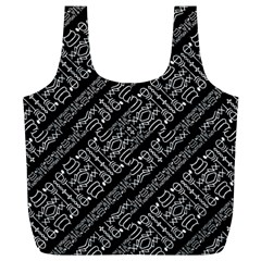 Tribal Stripes Pattern Full Print Recycle Bags (l)  by dflcprints