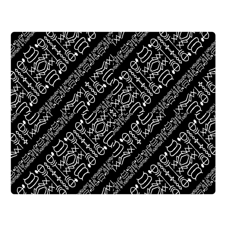 Tribal Stripes Pattern Double Sided Flano Blanket (Large) 