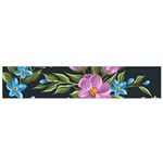 Beautiful Floral Pattern Small Flano Scarf Front