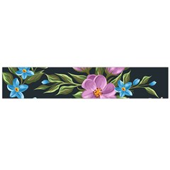 Beautiful Floral Pattern Large Flano Scarf 