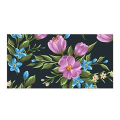 Beautiful Floral Pattern Satin Wrap by allthingseveryone