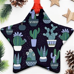 Cactus Pattern Ornament (star)