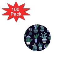 Cactus Pattern 1  Mini Buttons (100 Pack) 