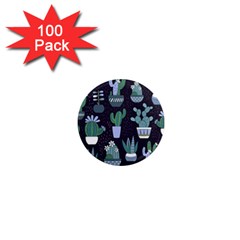 Cactus Pattern 1  Mini Magnets (100 Pack) 