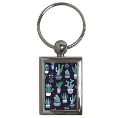 Cactus Pattern Key Chains (rectangle) 