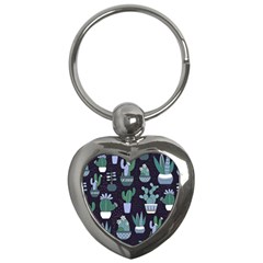 Cactus Pattern Key Chains (heart) 