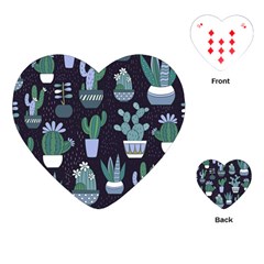 Cactus Pattern Playing Cards (heart) 