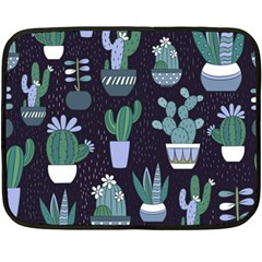 Cactus Pattern Fleece Blanket (mini) by allthingseveryone