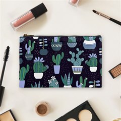 Cactus Pattern Cosmetic Bag (medium) 