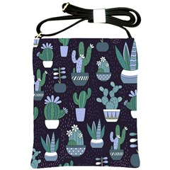 Cactus Pattern Shoulder Sling Bags by allthingseveryone