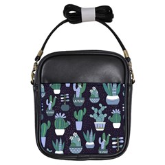 Cactus Pattern Girls Sling Bags by allthingseveryone