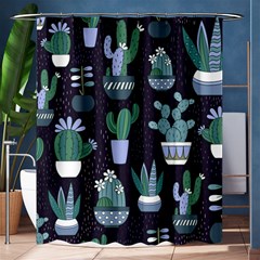 Cactus Pattern Shower Curtain 60  X 72  (medium) 