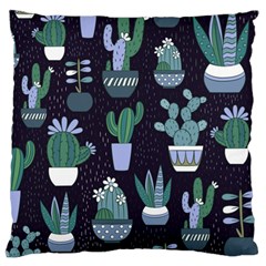 Cactus Pattern Large Cushion Case (two Sides) by allthingseveryone