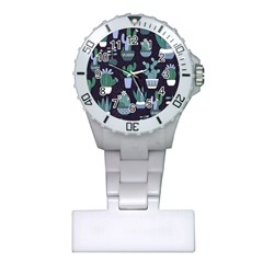 Cactus Pattern Plastic Nurses Watch by allthingseveryone