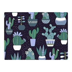 Cactus Pattern Double Sided Flano Blanket (mini)  by allthingseveryone