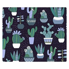 Cactus Pattern Double Sided Flano Blanket (small) 