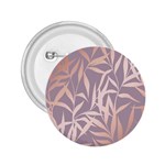 rose gold, asian,leaf,pattern,bamboo trees, beauty, pink,metallic,feminine,elegant,chic,modern,wedding 2.25  Buttons Front