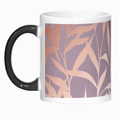 Rose Gold, Asian,leaf,pattern,bamboo Trees, Beauty, Pink,metallic,feminine,elegant,chic,modern,wedding Morph Mugs by NouveauDesign