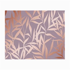 Rose Gold, Asian,leaf,pattern,bamboo Trees, Beauty, Pink,metallic,feminine,elegant,chic,modern,wedding Small Glasses Cloth